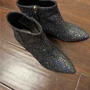 Kate Spade black sparkle boots size 6.5